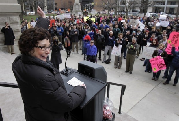 Hundreds Protest Proposed Constitutional Ban On Gay Marriage Indiana