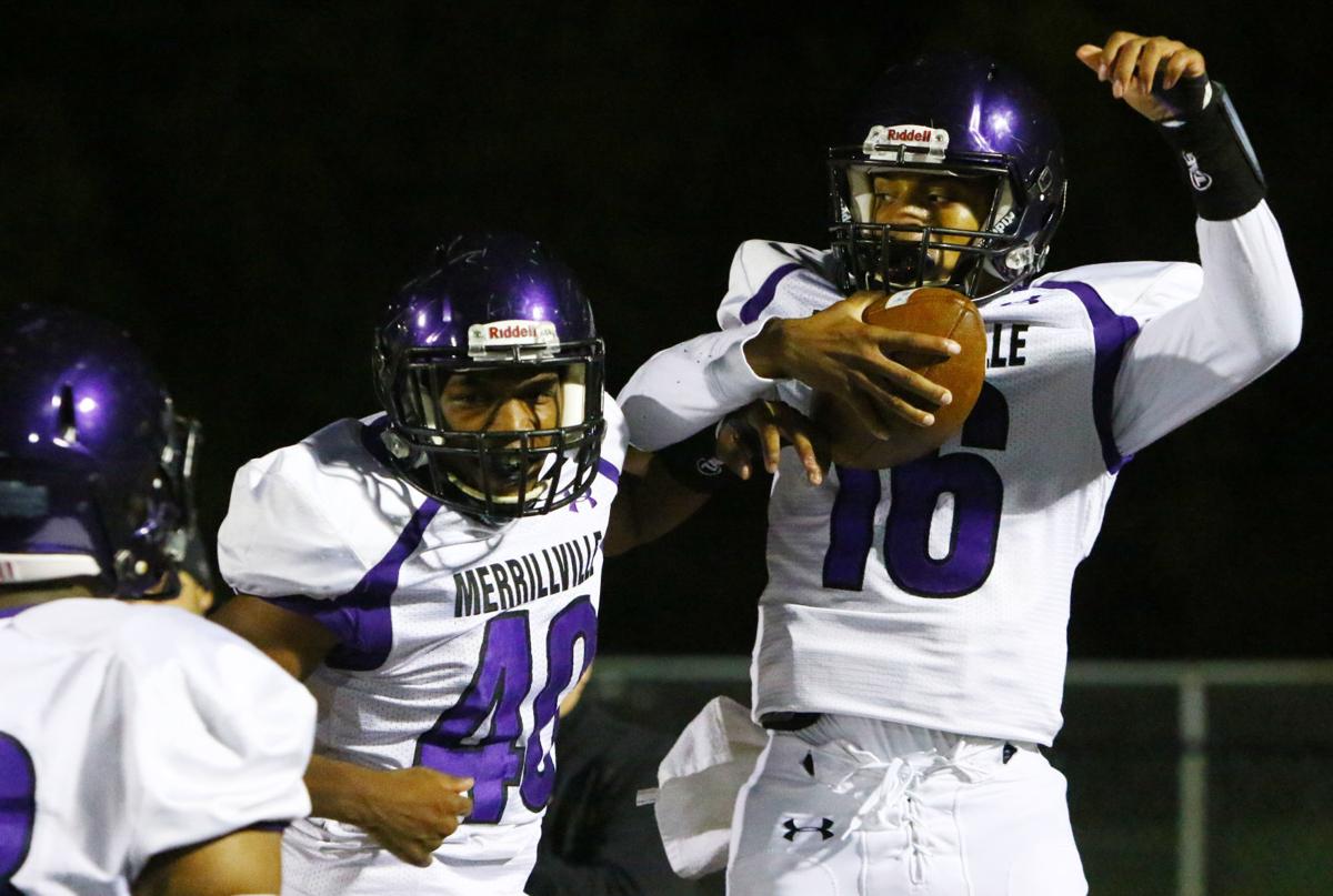 No. 2 Merrillville leads No. 1 Valparaiso 2110 at halftime