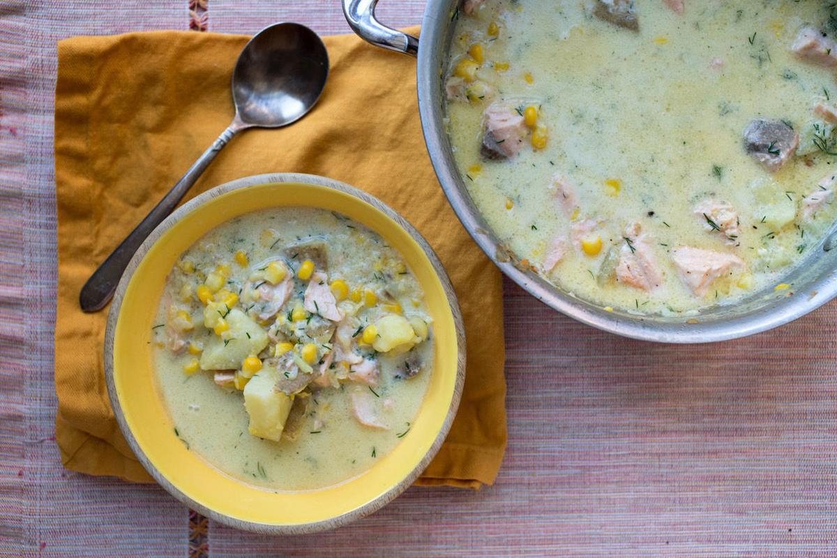 Food Column Deadline Salmon Corn Chowder