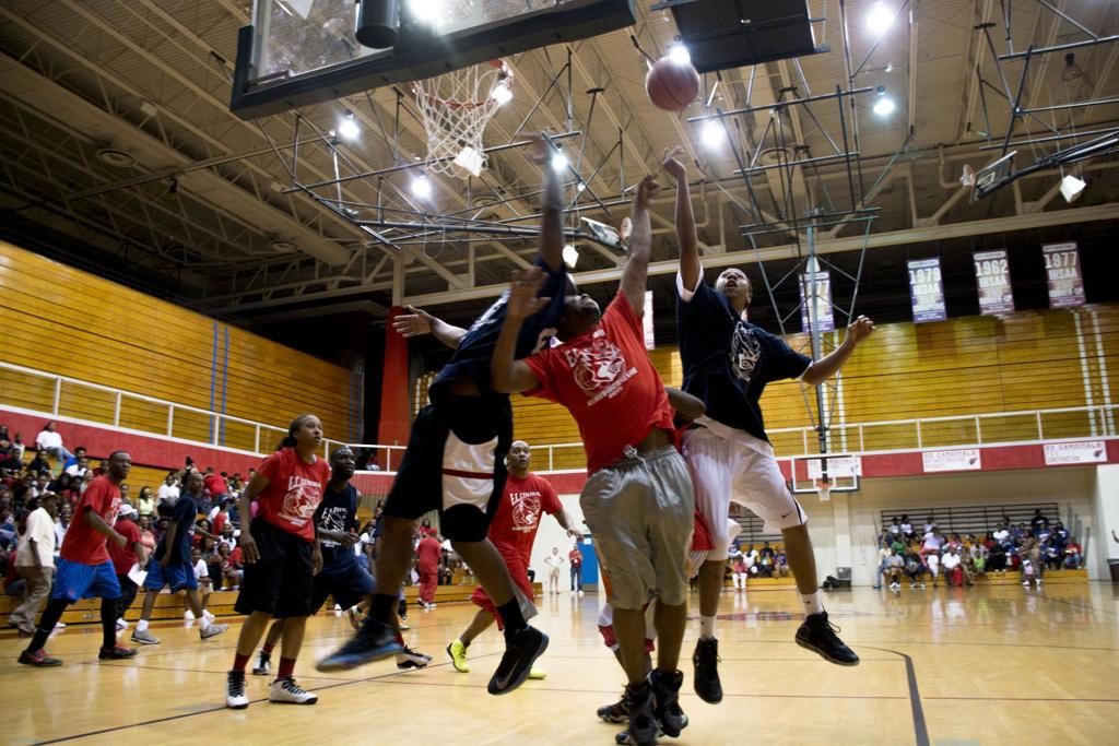 New School Holds Court At E C Central Alumni Game Basketball