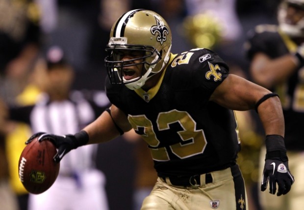 Photo: Pierre Thomas touchdown during the Saints - Vikings NFC