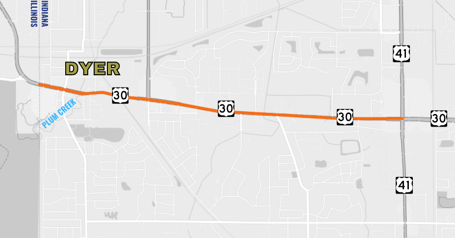 U.S. 30 to have lane closures between state line and U.S. 41 - Vimarsana News