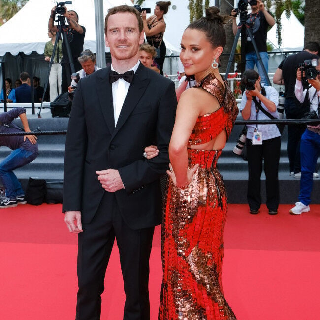 Alicia Vikander and Michael Fassbender work at different times