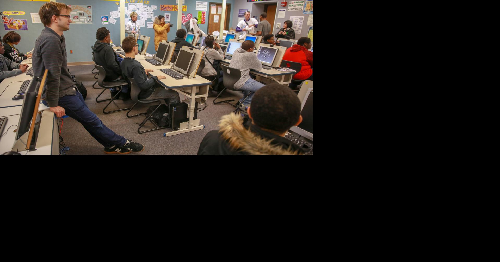 Google designer Ryan Germick returns to Merrillville High School, opens ...