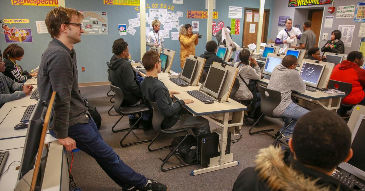 Google designer Ryan Germick returns to Merrillville High School, opens ...