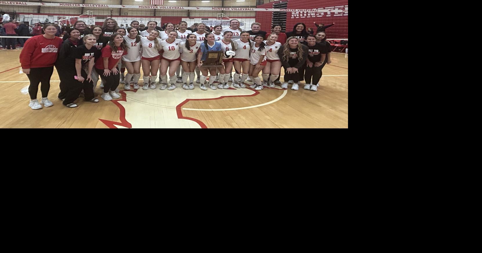GIRLS VOLLEYBALL Composed Crown Point girls volleyball team wins its eighth straight sectional title