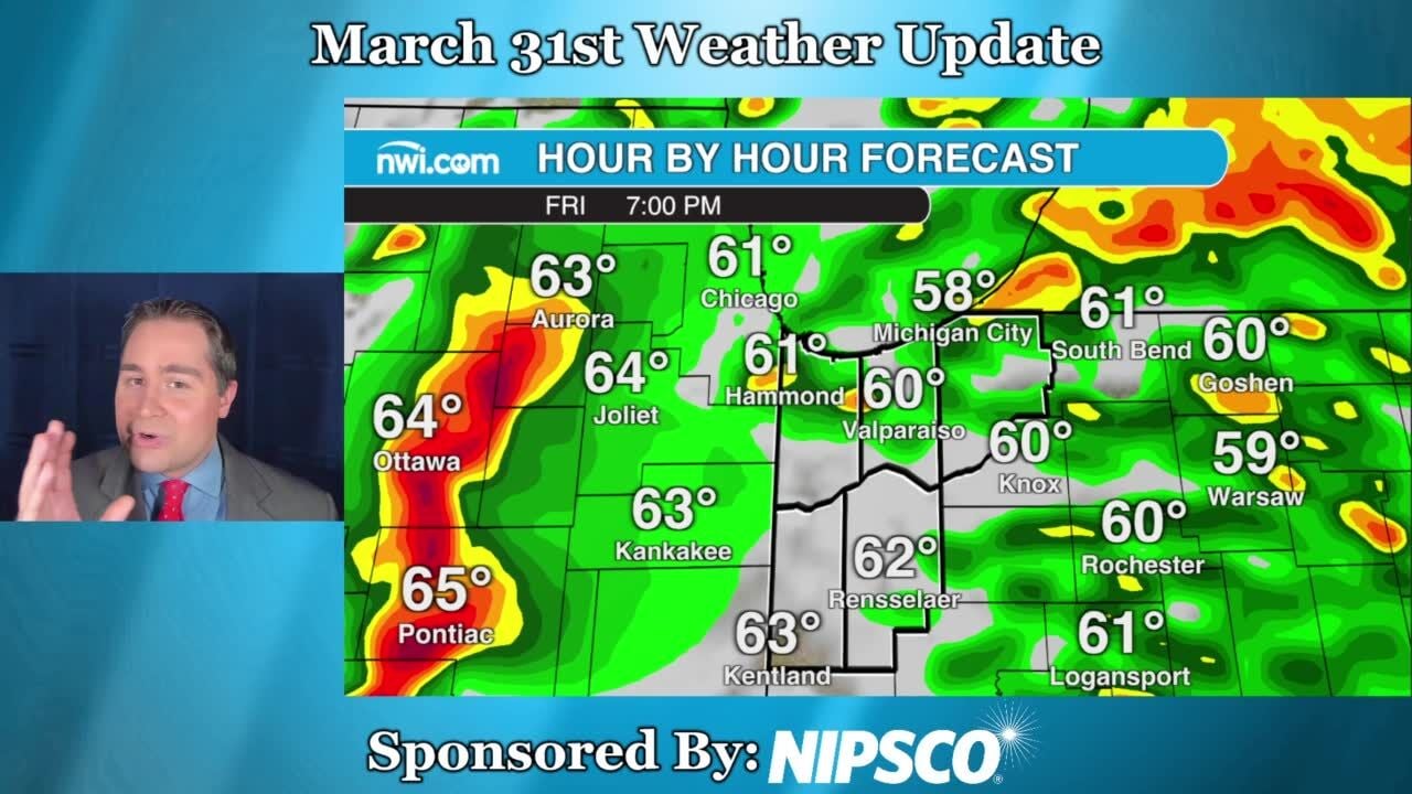 Friday, March 31 weather update for Northwest Indiana