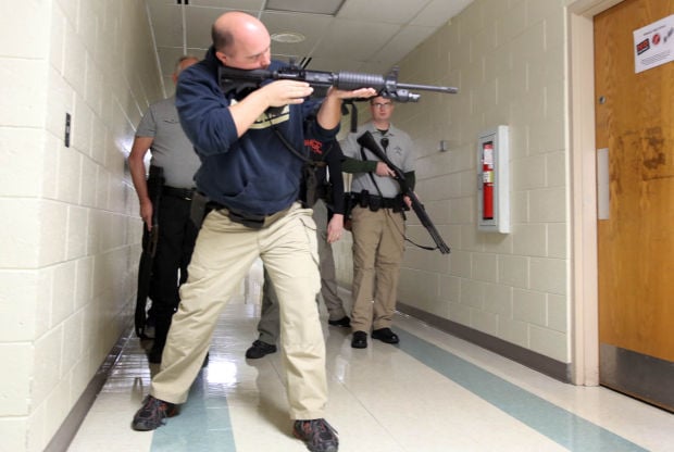 Police train for active shooter scenario at Wheeler High School