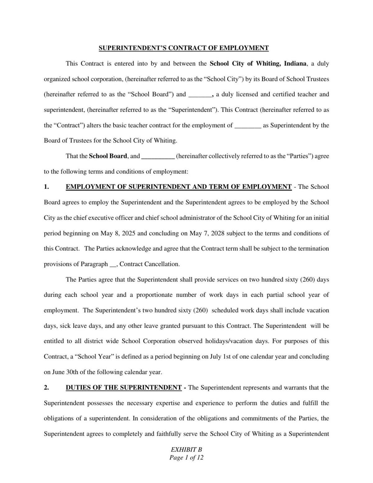 Details of Whiting school superintendent contract revealed