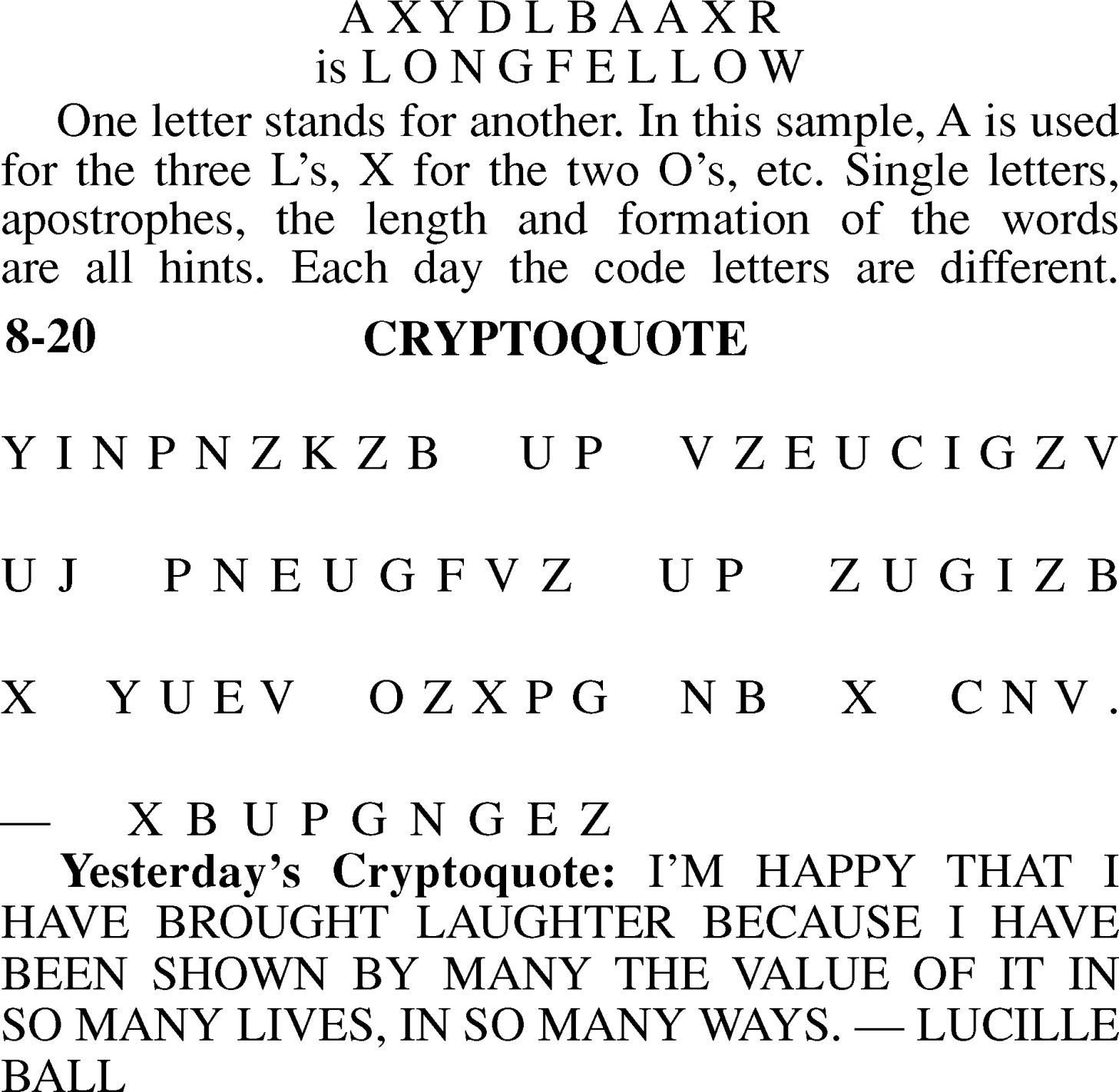 Cryptoquote Printable - Customize And Print