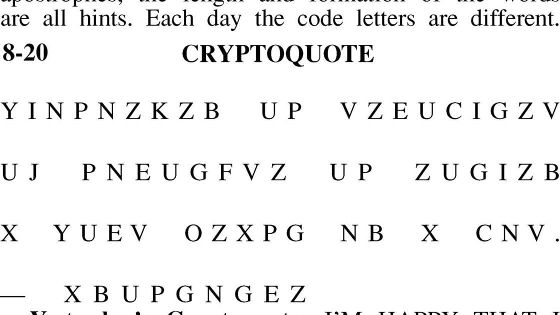 Daily Printable Cryptoquote Printable Word Searches Daily Printable Cryptoquote Printable Word Searches