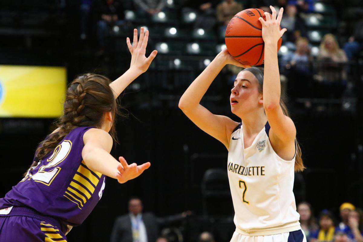 Junior Claire Salyer And Bench Boost Marquette Catholic Girls