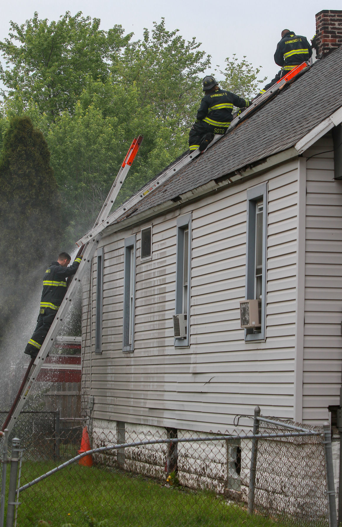 Four people displaced after fire damages Hammond home Lake County