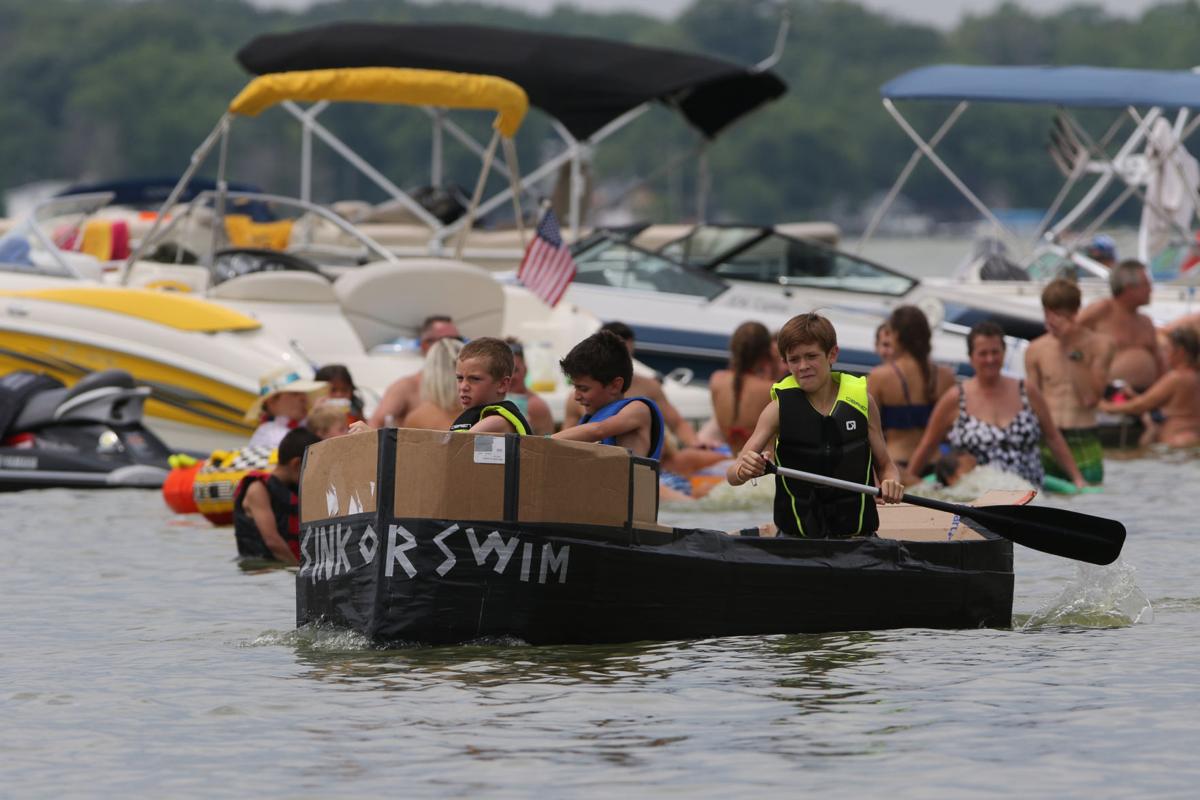 Gallery Cedar Lake Summerfest Cardboard Boat Race Local Photo