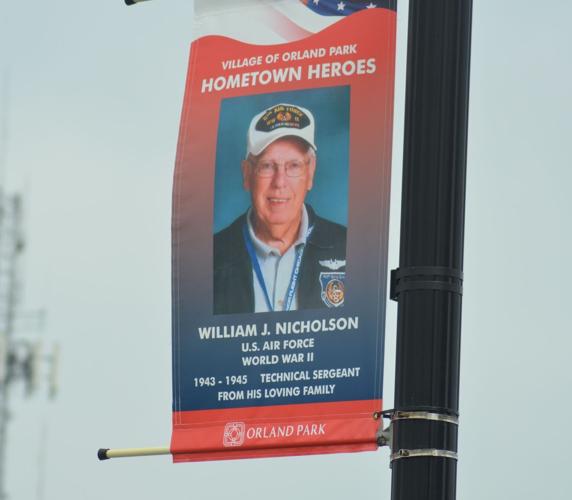 2022 Orland Park Hometown Heroes  banner ceremony.