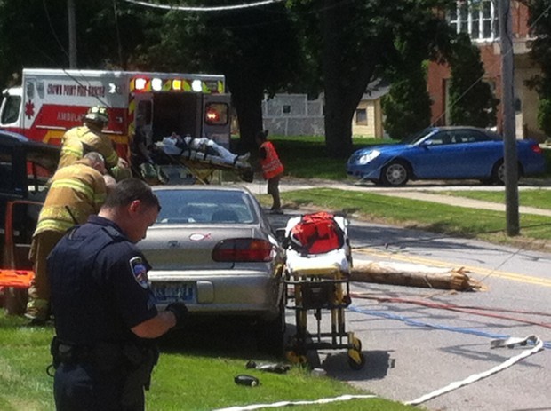 Two-vehicle Crash Sends Two People To Hospital, Knocks Out Power South ...