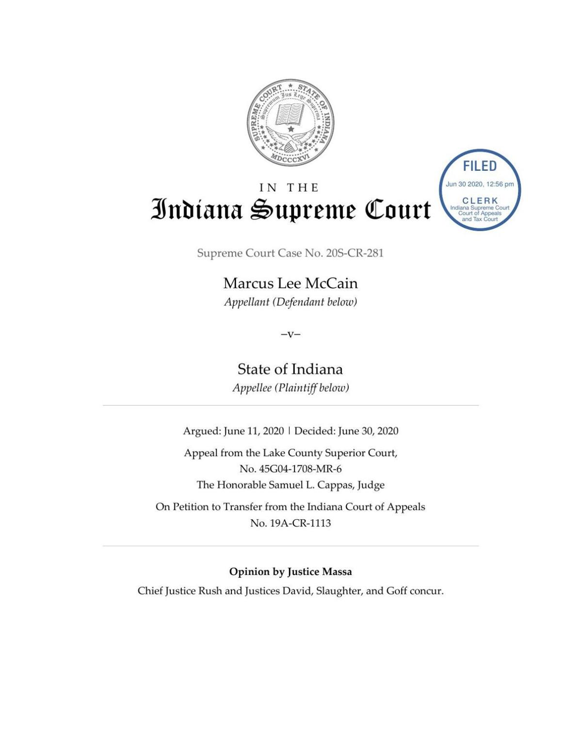 Indiana Supreme Court Restores 45 Year Sentence For Execution Style Gary Slaying Latest Headlines Nwitimes Com
