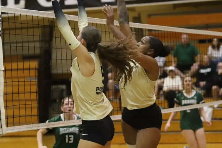 Volleyball falls in straight-sets at Michigan Tech