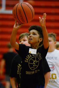 Sasha Stefanovic shooting clinic in Crown Point