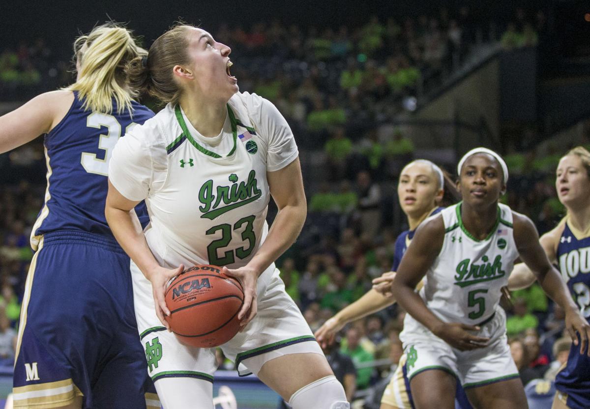 Notre Dame Women Men Cruise To Victories Notre Dame Fighting