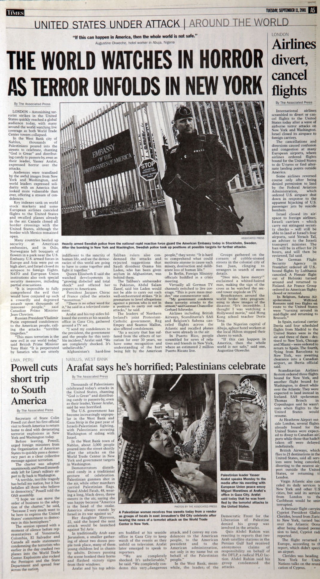 Back Then: 2001 - The New York Times