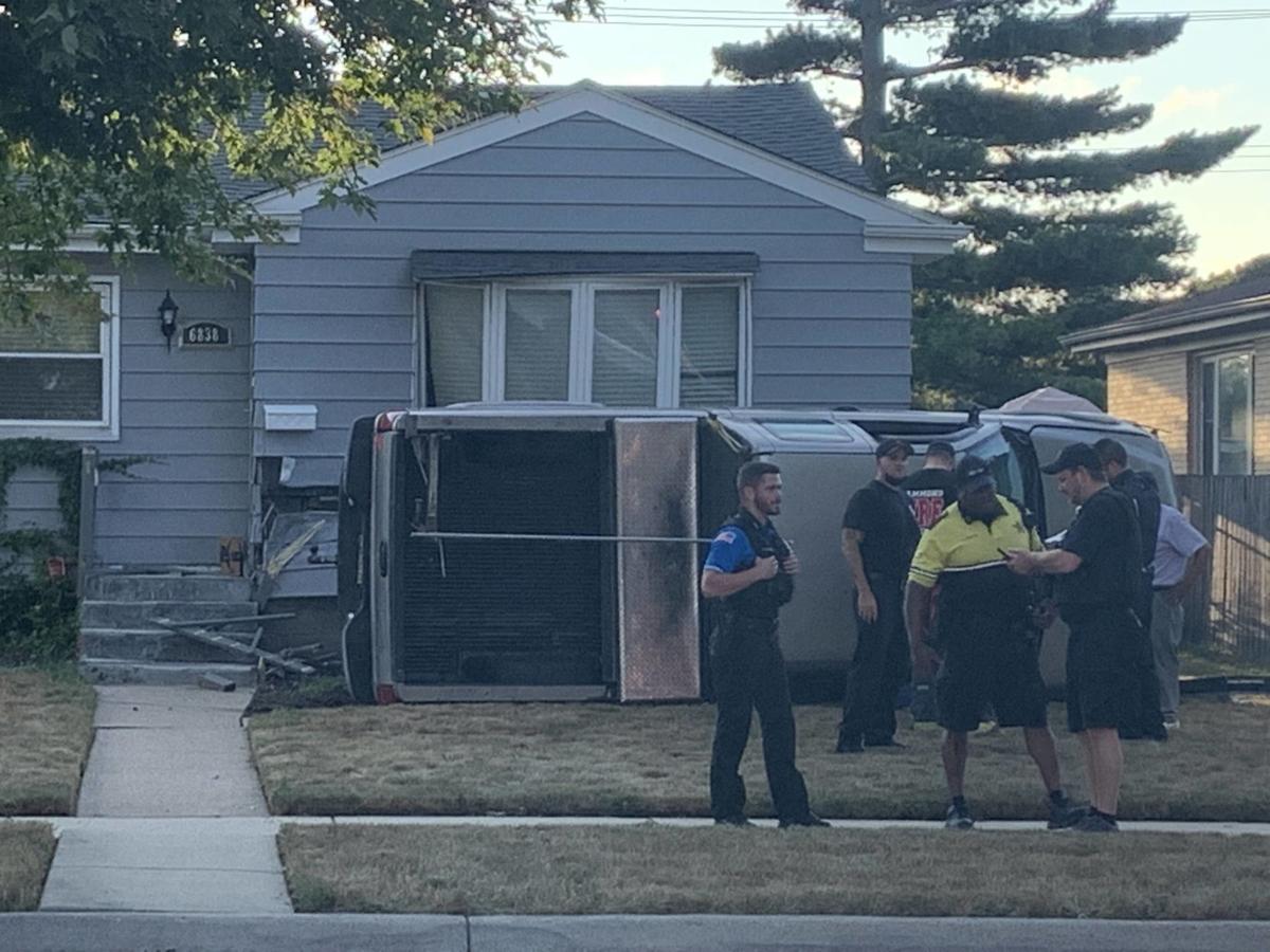 Truck crashes into Hammond house