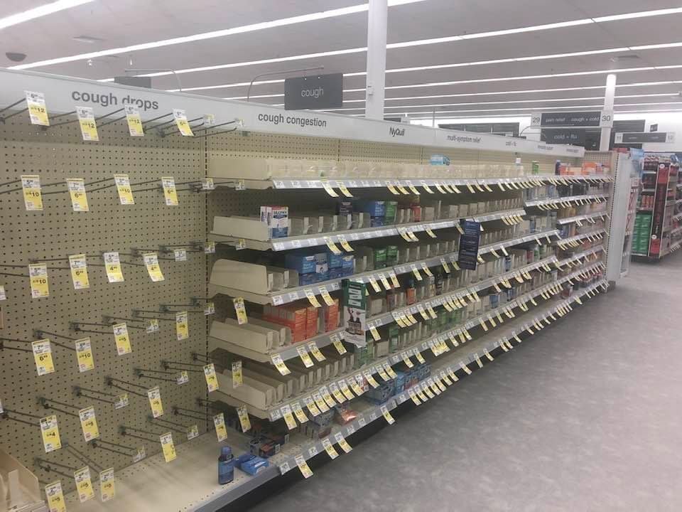Shelves bare amid another surge in pandemic shortages