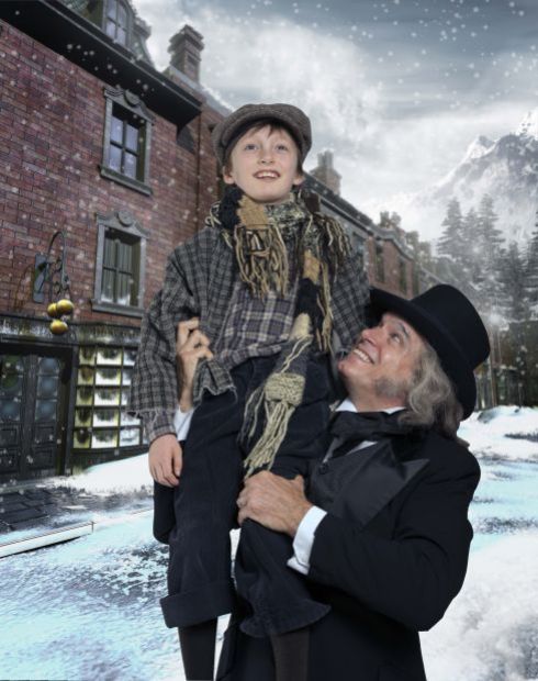 Larry Adams Stars as Scrooge and Killian Hughes is Tiny Tim in Theatre at the Center's 2013 ...