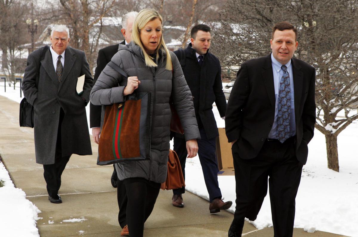 Portage Mayor James Snyder arrives for his public corruption trial