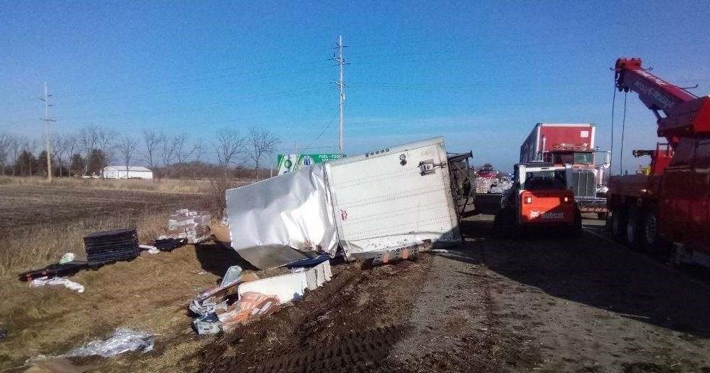 Intoxicated truck driver crashes with 40K pounds of mail, police say