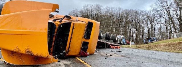 Semi wreck closes US 20 in LaPorte County