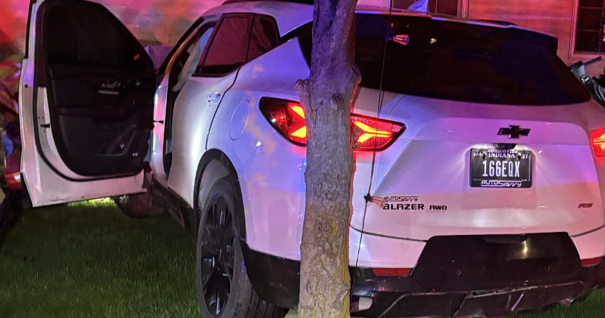 Armed driver fleeing at 130 mph crashes into Portage home, cops say