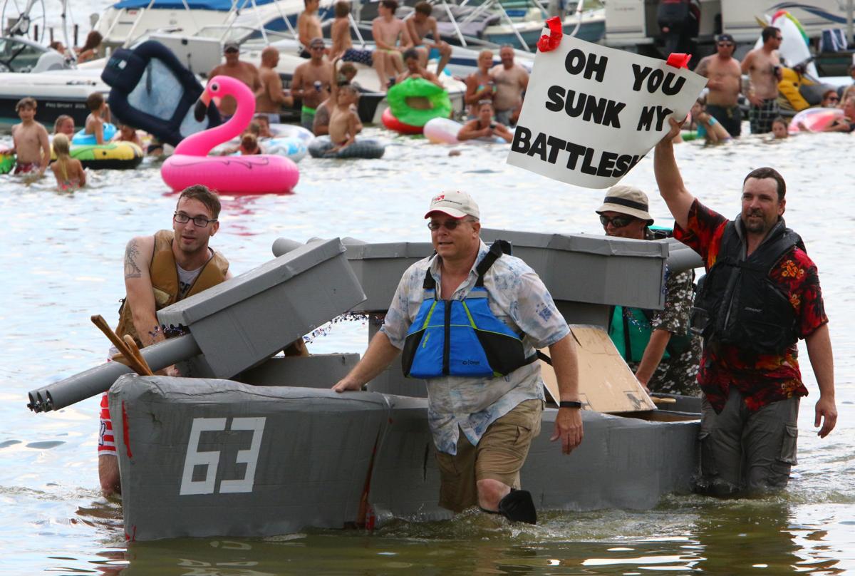 ICYMI Cedar Lake cardboard boat race sometimes proves to be a race to