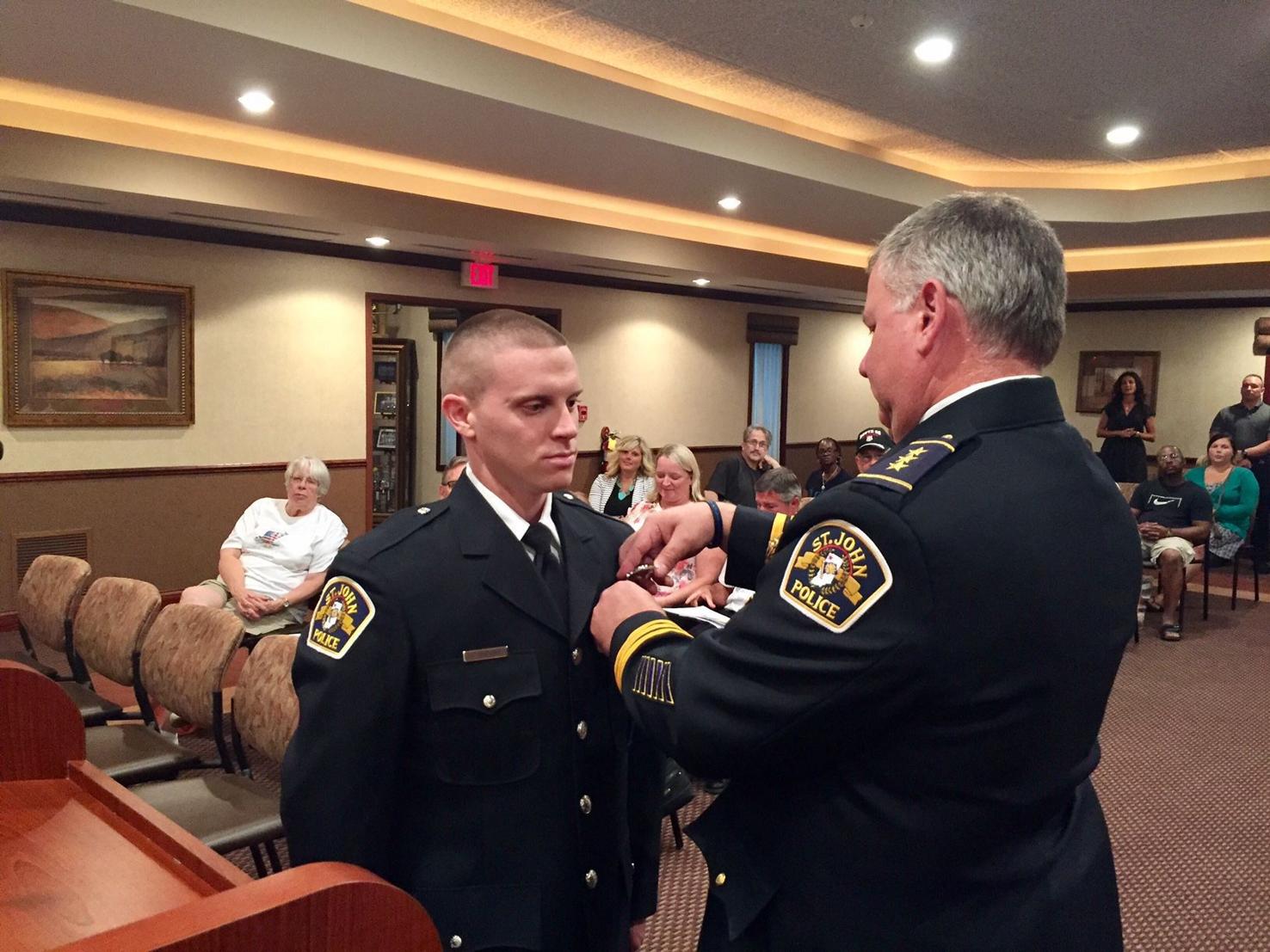 St John's newest police officer a hometown kid