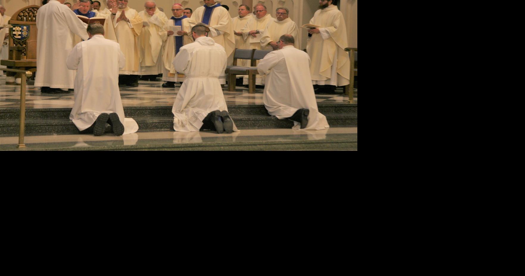 Three ordained to diaconal ministry of prayer, service