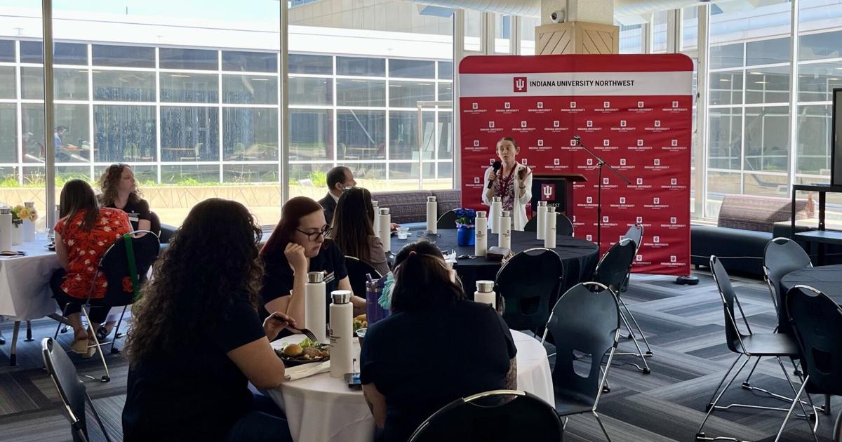 School principals get legislative update during IUN luncheon