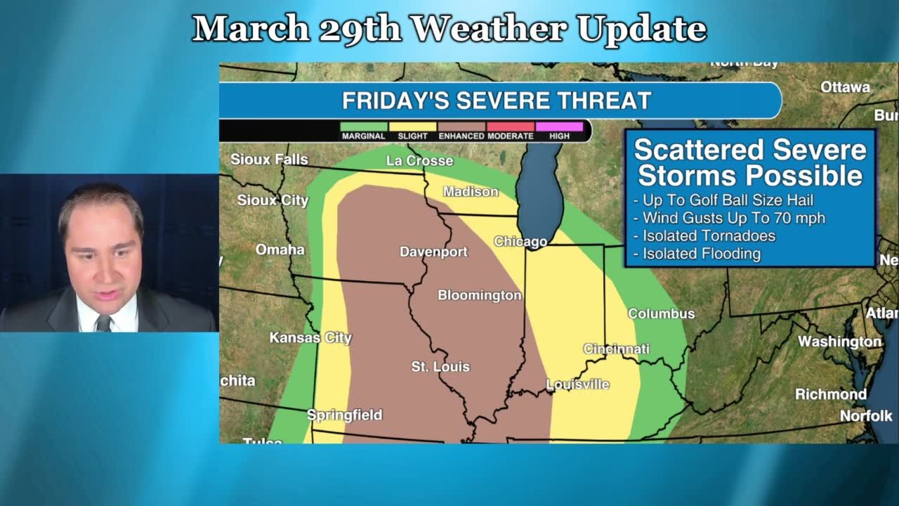 Wednesday, March 29 Midwest weather update