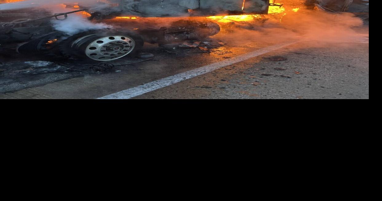 UPDATE: I-65 semitrailer blaze took 3 hours to quell, closing part of highway