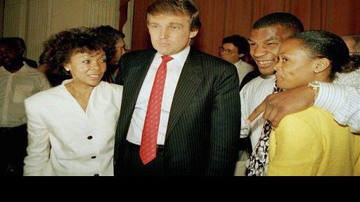Mike Tyson Ruth Roper Robin Givens and Donald Trump 1988