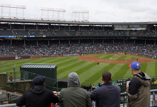 File:Wrigley Rooftops beyond left field at Wrigley Field (cropped