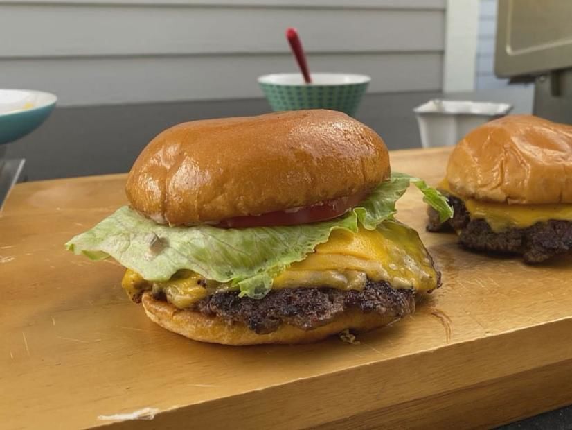 Northwest Indiana-style burger, Schoop's featured on Food Network show
