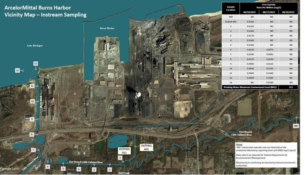 Indiana American Shuts Down Intake After 2nd Oil Release In 3 Weeks At U S Steel In Portage Lake County News Nwitimes Com