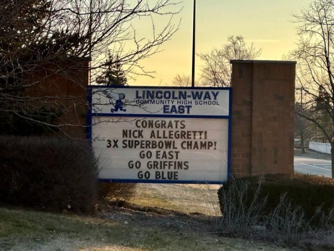 Nick Allegretti does Lincoln-Way East proud with third Super Bowl title