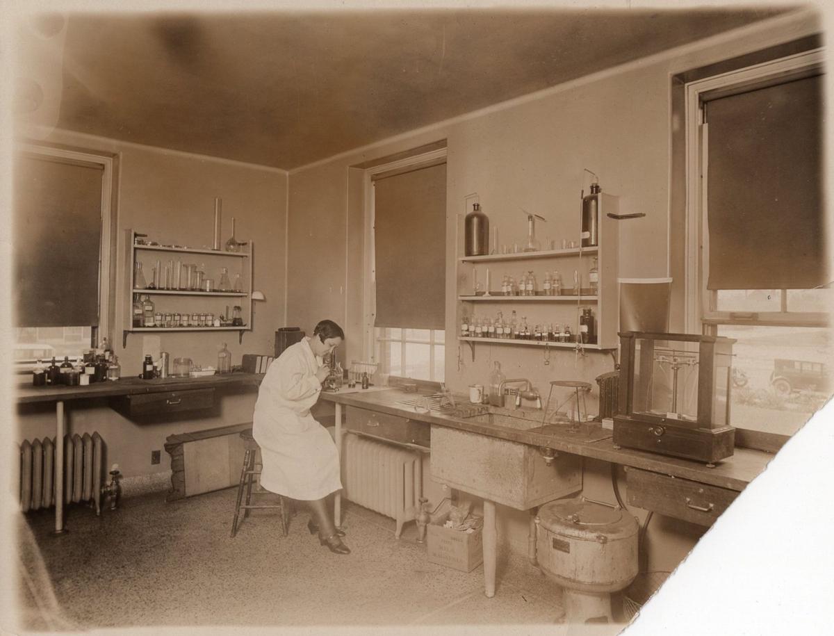 Working in the laboratory