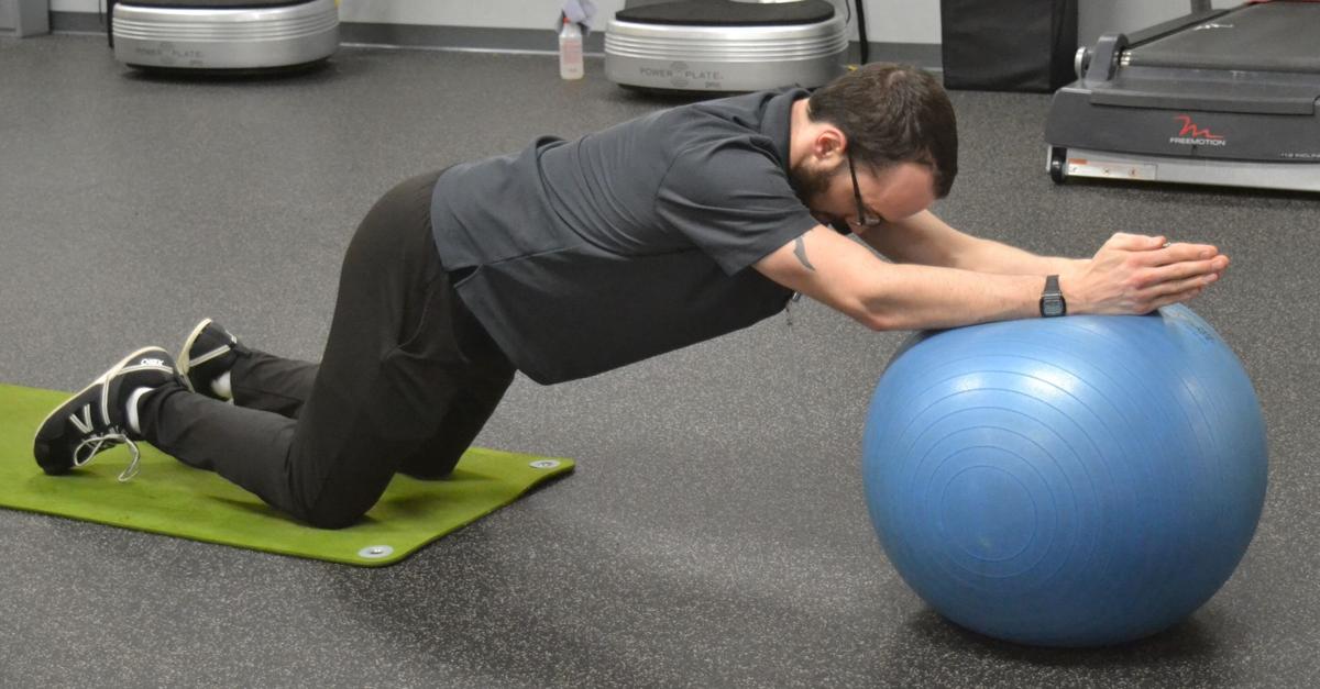 Swiss Ball Roll Outs Workout Routine