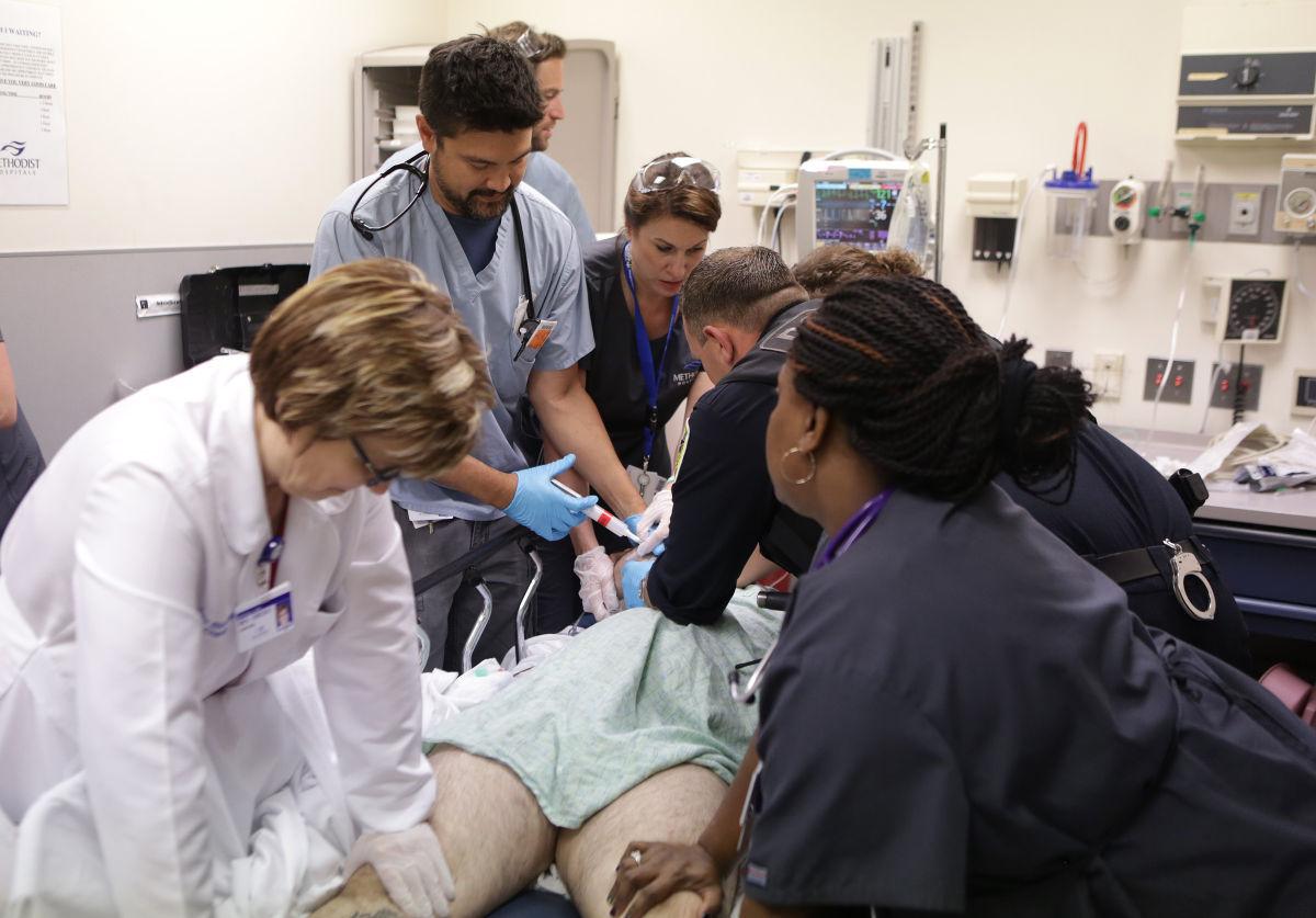 Inside the trauma unit at Gary Methodist Health Care