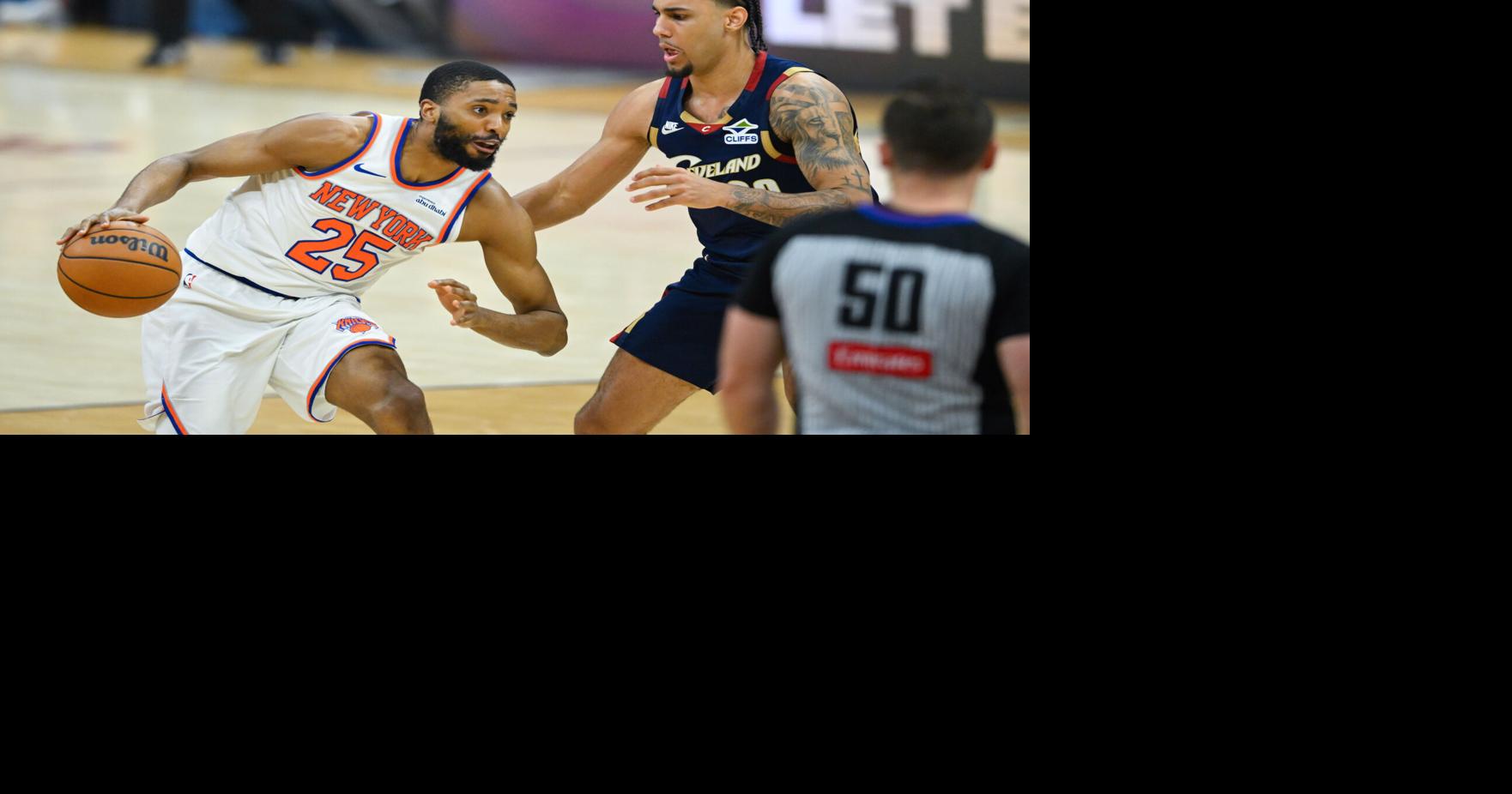 Knicks' Bridges Drives Past Cavaliers' Tyson in Game 3 of Eastern Conference Finals