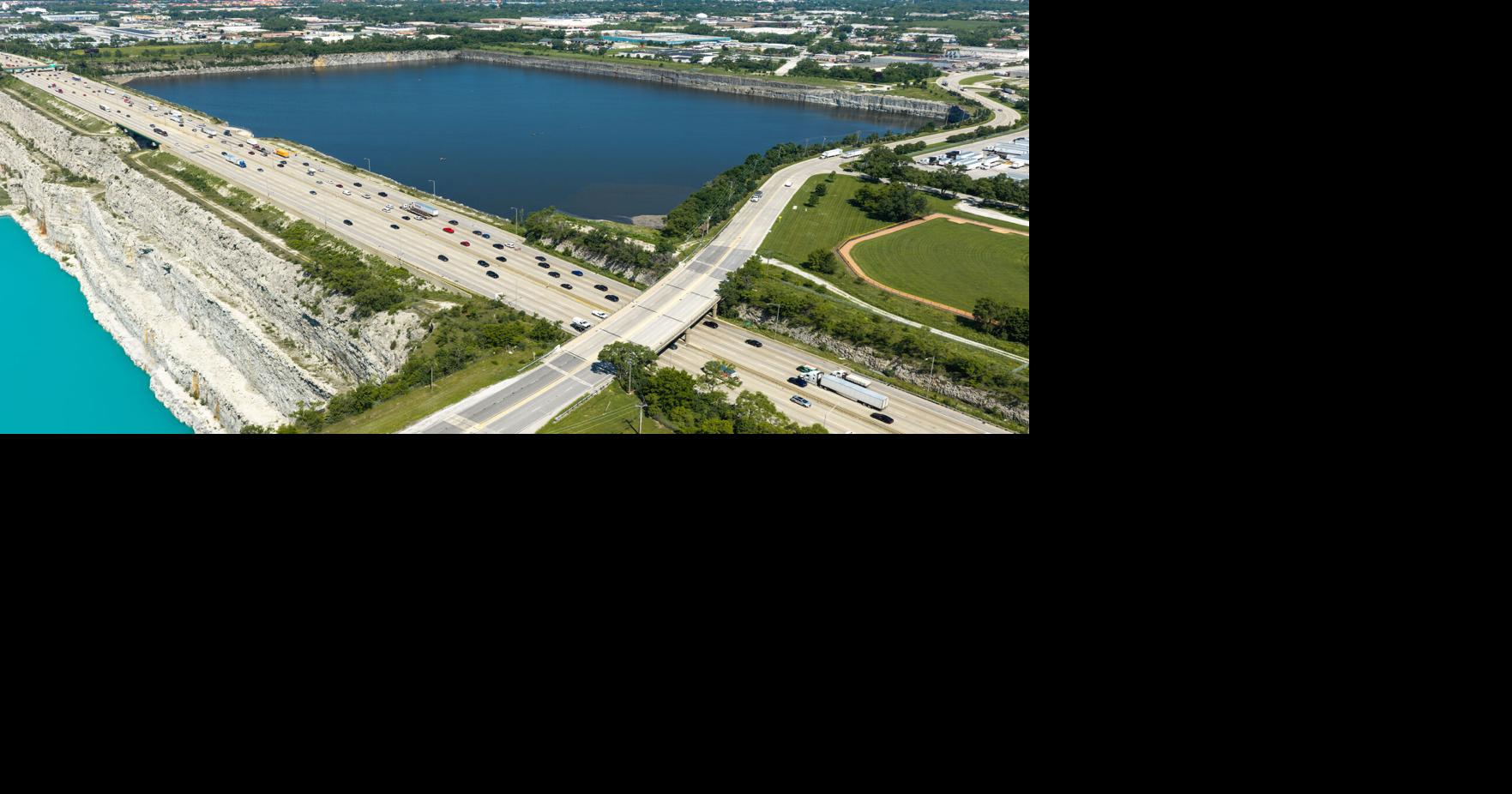 Thornton Quarry nearly full of water after storms filled 'Chicago's Grand Canyon'