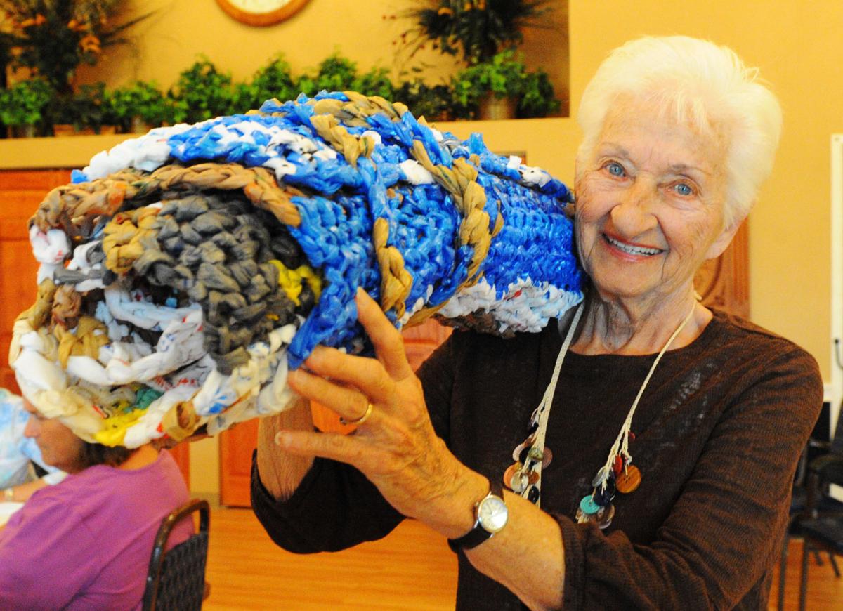 local group creates sleeping mats out of plastic bags for homeless