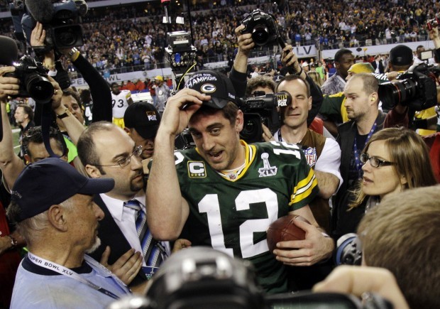 Aaron Rodgers, Green Bay Packers quarterback, is the 2011 Male Athlete of  the Year 